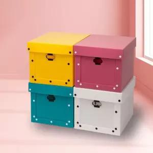 단프라 리빙박스 중형 옷장정리함 드레스룸정리 수납/이사박스/서류/A4/박스/택배/소형/이사짐/PP/리빙