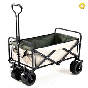 대형 웨건 캠핑용 캐리어 접이식 캠핑 폴딩 카트 수레 8인치