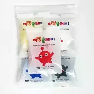 바핑클레이 미니키트 10g 5색 세트 개별포장 컬러클레이 초등 유아 놀이