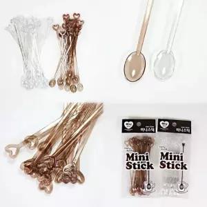 믹스커피 일회용 머들러 커피스틱 티스푼 20개 미니 미니스틱 커피스푼 티스틱 숟가락 일회용품