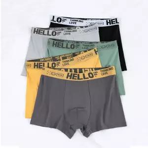 5개세트 헬로 성인남자 학생 사계절 사방스판 기능성 스판 드로즈 팬티세트