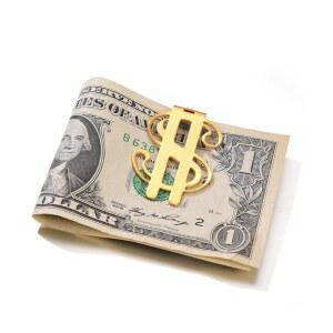 체인스프로 남성 맞춤형 머니 클립, 316L 스테인리스 스틸/골드 도금/블랙, 아버지의 날/크리스마스 선물-선물 상자용