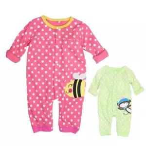 도트 긴팔 면우주복 아기바디슈트 아기 실내 면 우주복 돌선물 백일 촬영의상 내복 바디슈트