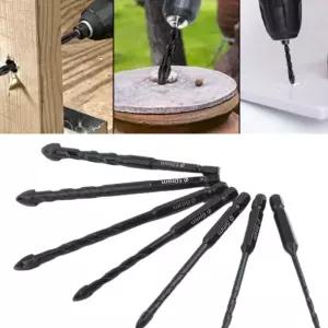 텅스텐 다용도 카바이드 블랙 만능드릴비트 7PCS 1Set 가정용 공구 무선 액세서리 소형