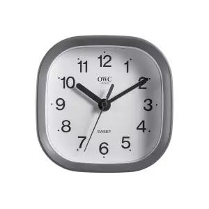 Orient 오더블유씨 무소음 라운드 스퀘어 벽탁상겸용 시계 그레이