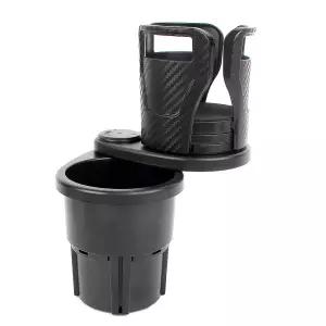 차량용 크기조절 이중 컵홀더 대용량 텀블러 보조 거치대 넓이조절