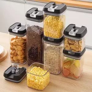 [골드스마일]밀폐 곡물통 잡곡 보관 용기 세트 밀폐보관통 사각밀폐용기