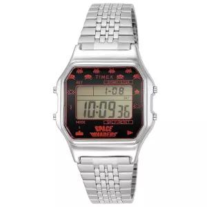 TIMEX 손목시계 스페이스 인베이더 콜라보 TW2V30000 실버