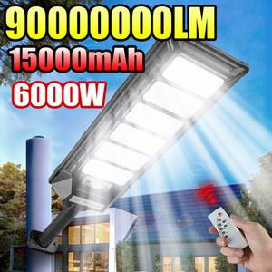 9000000LM 6000W LED 야외 태양광 조명 강력한 야외 모션 센서 태양광 램프 벽등 가로등 IP66 정원 길용 태양광 태양광가로등 방수등 태양열가로등 태양광 센서 외부조명 야외등 태양광 야외센서등 태양광램프 태양
