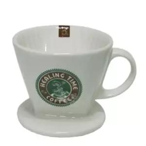 힐링타임 드립퍼 도자기 커피드리퍼 대 (3-4인용)/핸드드립/커피/드리퍼/바리스타용/원두