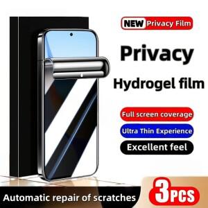 [호환품]삼성 호환 갤럭시 호환 S25 S24 S23  S22 S21 플러스 FE 엣지용 3매 안티 스파이 하이드로겔 필름