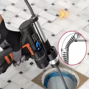 막힘 드릴 하수구스프링 하수관 전동변기  장비 배관 뚫는 배수관