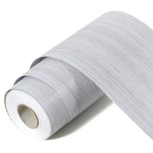 니르바니 11야드 그레이 우드 그레인 벽지 테두리 탈부착 PVC 방수 필 앤 스틱 벽지, 욕실 거울 프레임 스티커 벽 장식 3.93인치 x 393인치