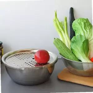 유로룩스 믹싱볼 채칼 채반 3P세트 야채칼 스텐볼 볼