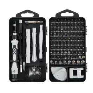 COMS 수공구 정밀 십자 일자 미니 별 육각 비트 안경 시계 삼각 117종 / 117 in 1 드라이버 세트 WISEMG117