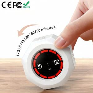 호환 중력 플립 머 미니 포모도로 머 디지털 주방 머 1 90분 카운트다운 작업 학습 요리 공부에 완벽