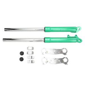 흡수 금속 장치 프론트 2 포켓 미니 충격 포크 합금 스트로크용 바이크 49cc 펌프 47cc 더트 쇼크, 서스펜션