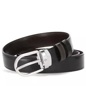 [NS홈쇼핑][몽블랑] [쇼핑백증정] 로고 양면 프리컷팅 128135 (38157) 남성 벨트..