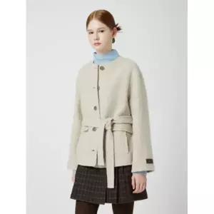 [롯데백화점]씨씨콜렉트 칼라리스 벨티드 숏 코트 C254MSG505