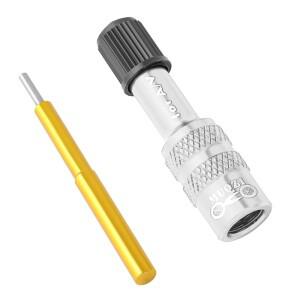 호환 밸브 어댑터용 풍선 알루미늄 합금 에어 포크 AV 확장 변환 노즐 도로 자전거 액세서리