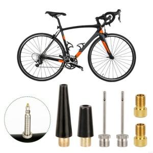 호환 볼펌프 니들 세트 자전거 타이어 밸브 어댑터 인플레이터 노즐 공구 에어