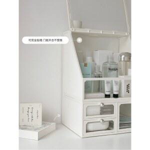 마스크팩 보관함 수납함 데스크 대용량 샘플 대형 제품 기본 스킨케어 기본 용기 화이트