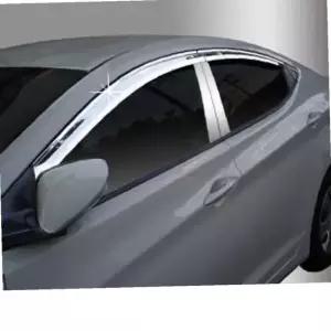 아반떼MD 썬바이저 크롬 선바이저 윈도우 빗물받이 4P