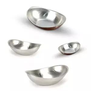 [조르지오]스텐 VD30VO87 타원 카레 그라탕 덮밥 샐러드 그릇 22cm 4호