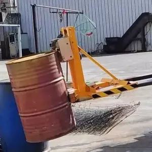 지게차 드럼 집게 리프팅기 산업용 드럼통 운반 안전 리프트 장치 효율적인