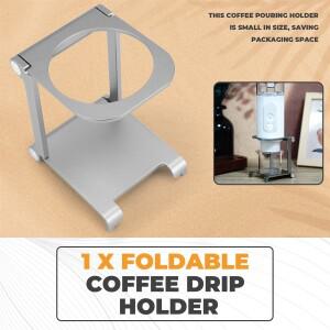 AAAF 접이식 커피 드립 홀더 알루미늄 합금 지원 스탠드 에스프레소 휴대용 여행 야외 도구 커피 기계 랙