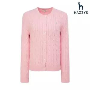 [롯데백화점]헤지스레이디스 [26SS][아이코닉] 케이블 긴팔 크루넥 가디건 HSSW6AC11