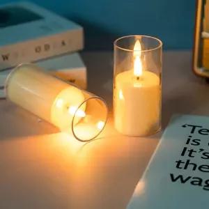 움직이는 led 촛불 양초 무드등 대형 M11620 캔들 전자 건전지초