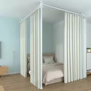 거실 홀딩도어 가림막천 우풍 천 핑크레니 가리개 직선형 패브릭가리개 침