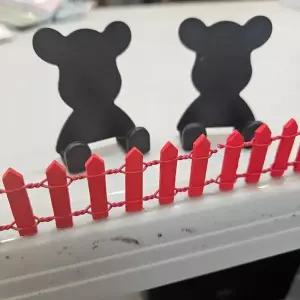 3컬러 미니 펜스 울타리 화분 꾸미기 인테리어