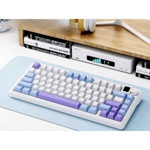 카일축 키캡 레이니75 VIOLET축 75 기계식 밀크화이트 키보드 RAI 무선 중옵