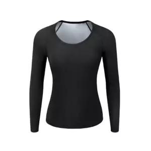 여성 긴팔 땀복 티셔츠 1P 스판 트레이닝 운동 헬스복 Hbz1+9gCY