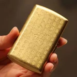 일본 메탈 담배케이스 남성 선물 경량 휴대용 케이스 실버