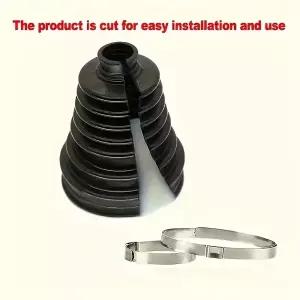 호환  CV 조인트 부트 세트 고무 더스트 커버 드라이브 샤프트 더스트 커버 볼 케이지 클램프 분해 플라이