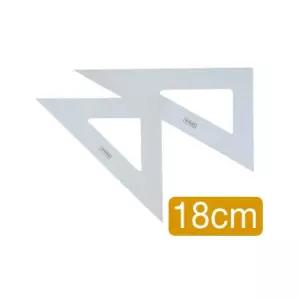 삼각자 18Cm/직각자 목공 제도용 스틸 교수용 눈금 다용도 사무 모양자 작업 전문가 정밀 학생