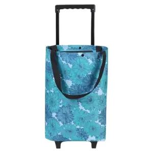 휴대용 접이식 쇼핑 카트 PU 크리스탈 바퀴 쇼핑백 시장바구니 시장카트 손잡이 장바구니/캐리어/시장수레