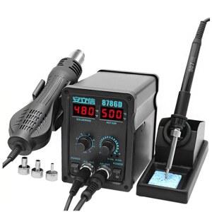 수리 소형 히팅건 용접 납땜 열풍기 제거 공구 컴퓨터 936용접테이블전기인두