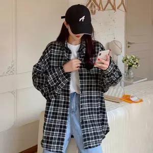 오버핏 루즈 박시 체크 롱기장 데일리셔츠 캐주얼 남자남방자켓 와인색 스프라이트 호피 아우터 옥스퍼드