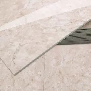 점착식 데코타일 3T 유광 마블브라운 1박스바닥보수 인테리어 베란다시공 사무공간 다용도 장판 셀프 현관