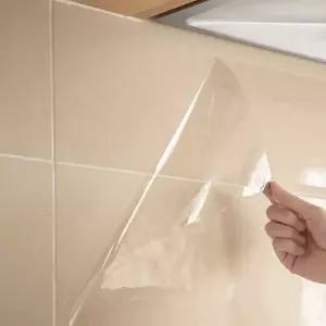 [토마]오염방지 주방보호 투명시트지/타일 필름 벽지 벽 욕실 부엌 셀프시공 기름튐방지_대(CN375)