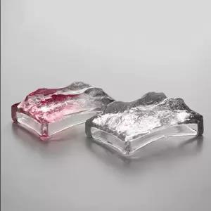 사각 유리접시 초밥 0cm 파인다이닝 회 투명 간장 오마카세 종지 일식 스퀘