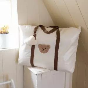 [비비엔다]스노우 낮잠이불 방수가방 하트베어 (듀얼 낮잠이불용)