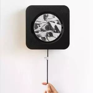 벽걸이 CD플레이어 아날로그 블랙 CDP 2세대 블루투스 감성