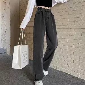 와이드핏바지예쁜바지 여자 대학생 엠티 룩 여행 화이트 와이드 데님 코디