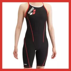 예쁜 수영복 브랜드  일본 수입 아레나재팬 레드투톤랍빠 여성5부 반전신 탄탄이수영복BKRD 여자반신