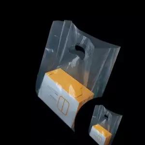 비닐쇼핑백 PE M형 투명 쇼핑 팬시봉투 23cmX35cm 옆면12cm 50매